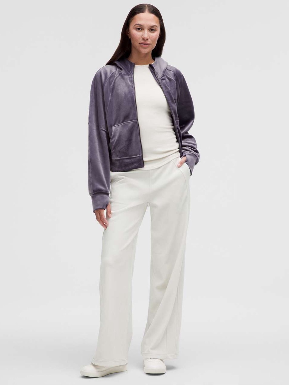 Lululemon Scuba Oversized Full-Zip Hoodie Velvet -Nightfall - Picture 4 of 9